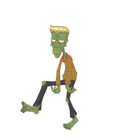 Zombie Monster in Halloween nightのイラスト素材