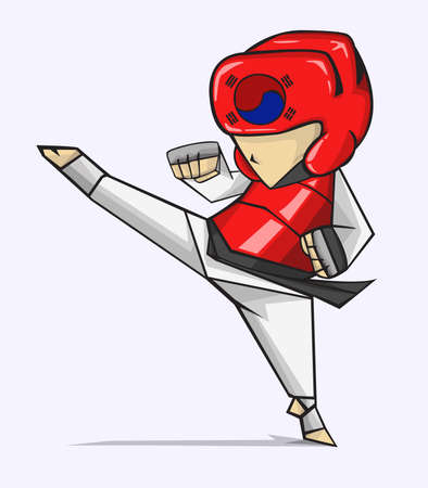 Taekwondo. Martial artのイラスト素材