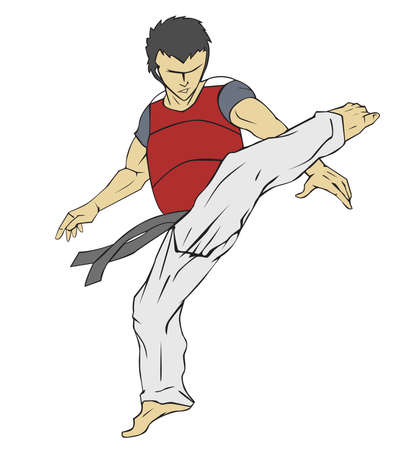 Taekwondo Martial artのイラスト素材