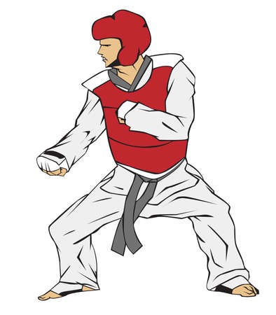 Taekwondo Martial artのイラスト素材