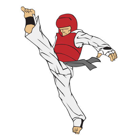 Taekwondo Martial artのイラスト素材