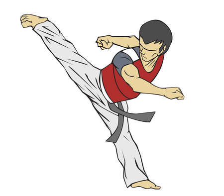 Taekwondo Martial artのイラスト素材