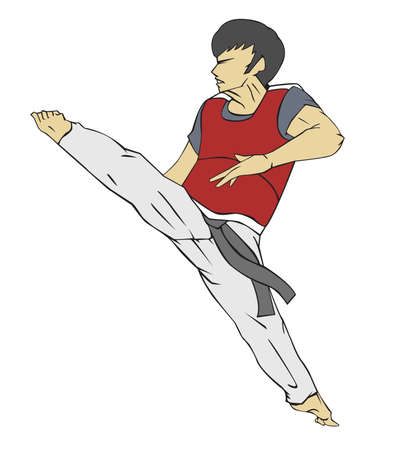 Taekwondo Martial artのイラスト素材