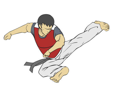 Taekwondo Martial artのイラスト素材