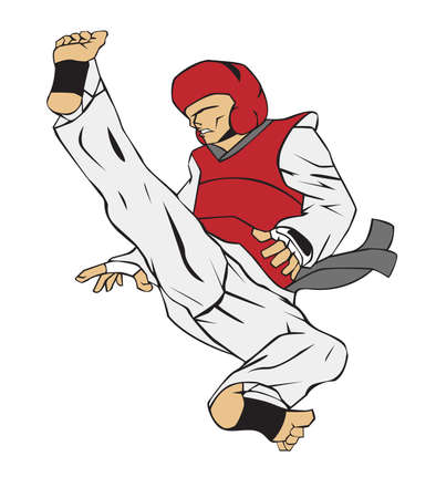 Taekwondo Martial artのイラスト素材