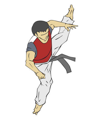 Taekwondo Martial artのイラスト素材