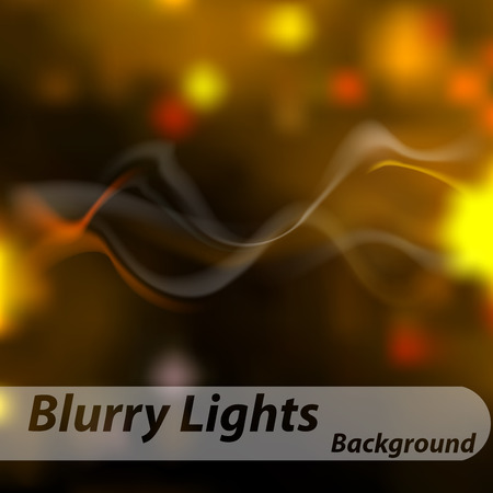 Abstract background. Smoke, haze on background of blurred lights yellow and red.のイラスト素材