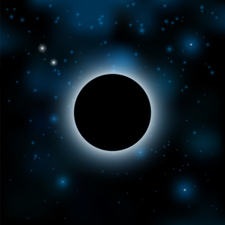 Night sky with stars. Vector. Blurred backgroundのイラスト素材