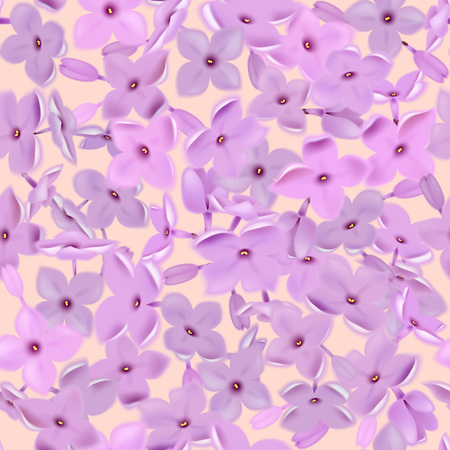 Seamless pattern with lilac flowersのイラスト素材