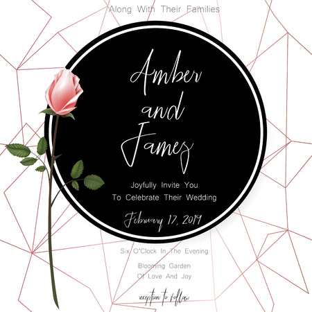 Save the date card, wedding invitation, greeting card with beautiful flowers, green leaves of lindenのイラスト素材