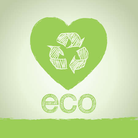 Ecology and recycling design background のイラスト素材