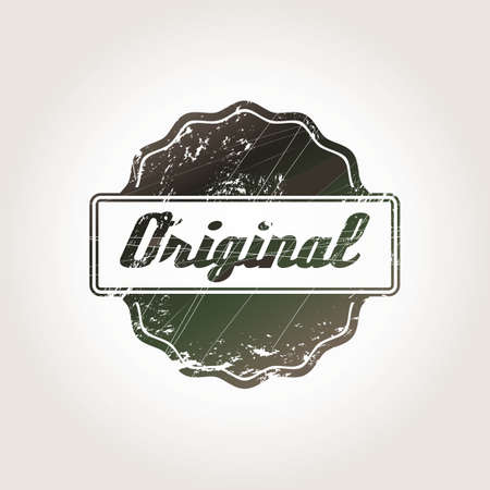 Vintage stamp with the word original for label and certificates for Guarantee,のイラスト素材