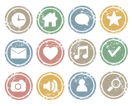 Set of web iconsのイラスト素材