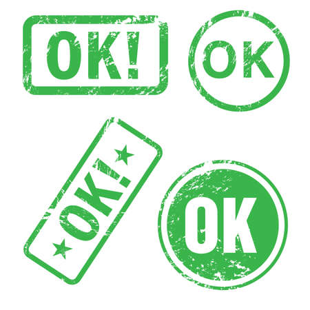 Ok stampのイラスト素材