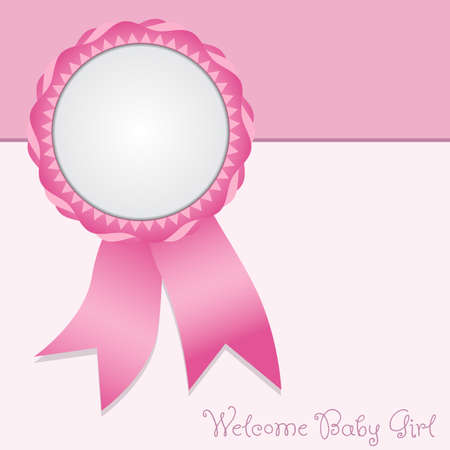 Welcome Baby Girlのイラスト素材