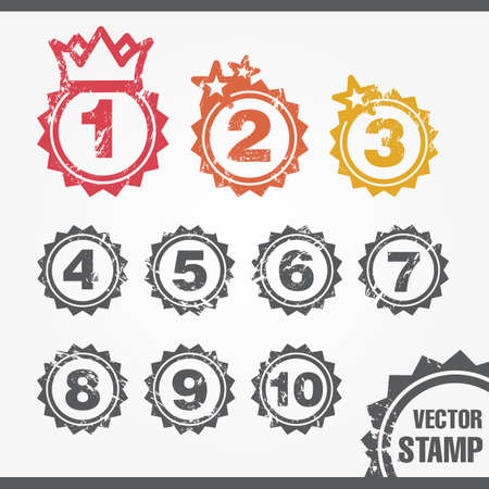  stamp for rankingのイラスト素材