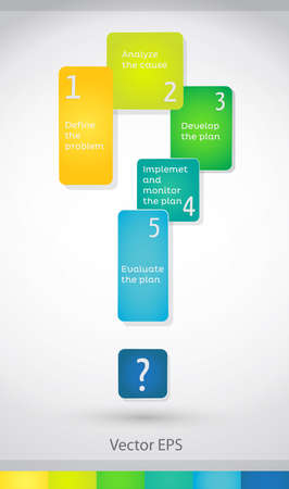 Problem Solving Infographicのイラスト素材