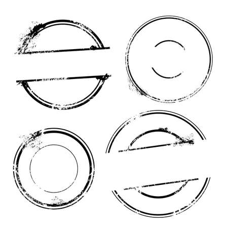 Stamp set - Vector Stamp without textのイラスト素材