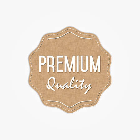 Premium Quality Fabric Labelのイラスト素材