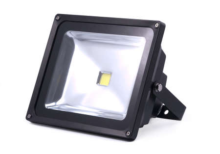 LED lamp; projector; object on white backgroundの写真素材