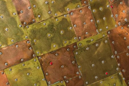 bronze metal texture with high details rivetの写真素材