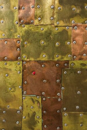 bronze metal texture with high details rivetの写真素材