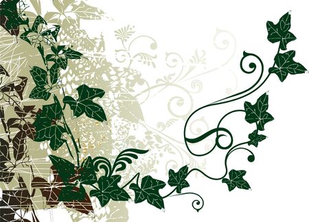 Abstract vector floral compositionのイラスト素材