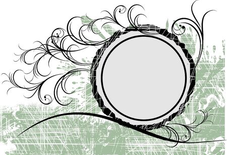 Abstract vector floral compositionのイラスト素材