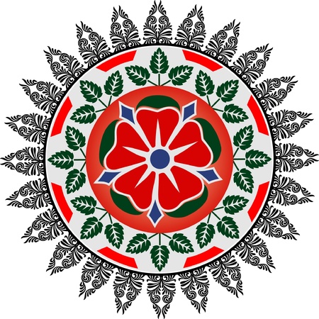 Abstract vector floral compositionのイラスト素材