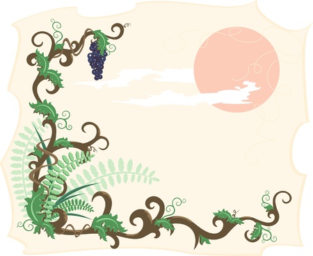 Abstract vector floral compositionのイラスト素材