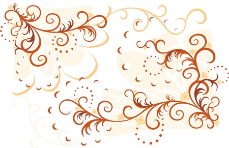 Abstract vector floral compositionのイラスト素材