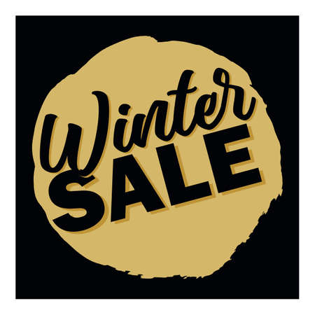 Winter sale 3D text illustration in winter.のイラスト素材