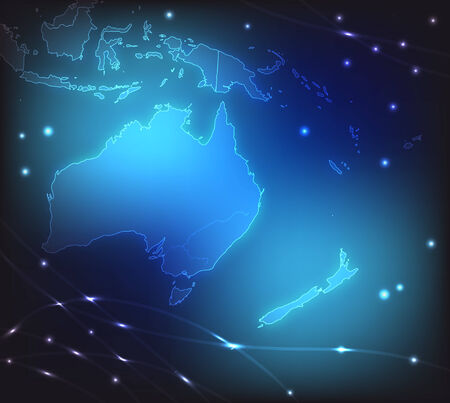 Map of Australia with borders with bright colorsのイラスト素材