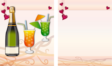 Drinks menuのイラスト素材