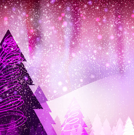 Quadratic winter landscapeの写真素材