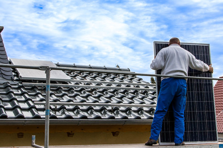 photovoltaic systemの写真素材