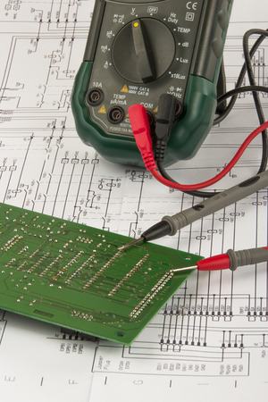 Measurement on a boardの写真素材