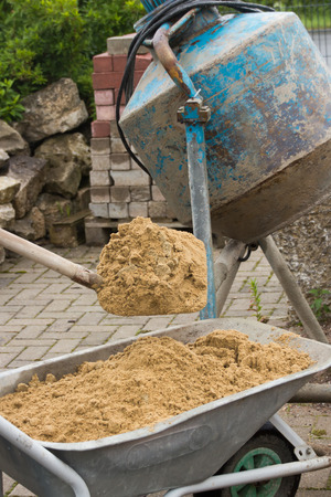 At the construction siteの写真素材