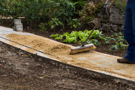 stop off sandの写真素材