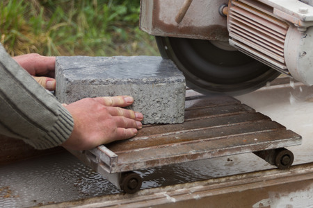 sawed stonesの写真素材