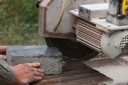 sawed stonesの写真素材