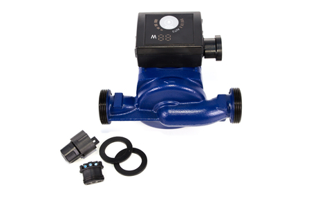 Cropped Heat Pump isolated on whiteの写真素材