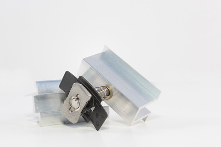 Holder for solar modulesの写真素材