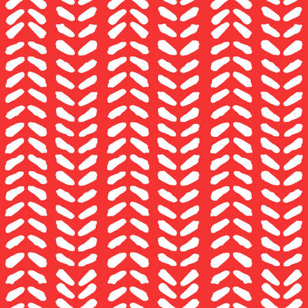 Watercolor christmas seamless pattern with abstract geometric white ornament on red. Happy New and Merry Christmas texture.の写真素材