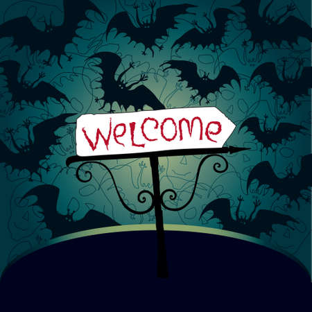 Halloween party invitationのイラスト素材