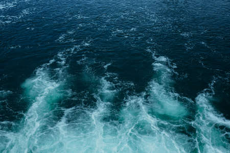 Abstract dark blue water texture backgroundの写真素材