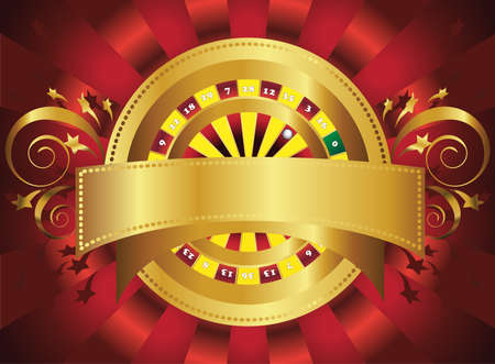 roulette wheel のイラスト素材