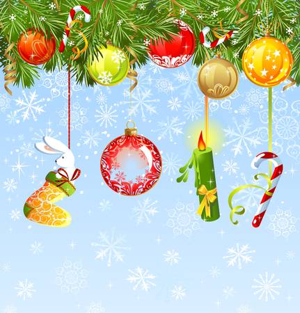 funny numbers of new year のイラスト素材