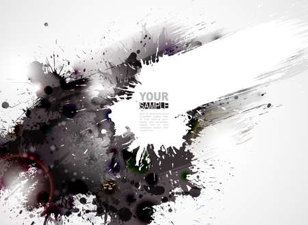Abstract grunge artistic Background forming by blots のイラスト素材