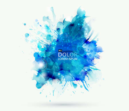 Abstract artistic element forming by blots のイラスト素材